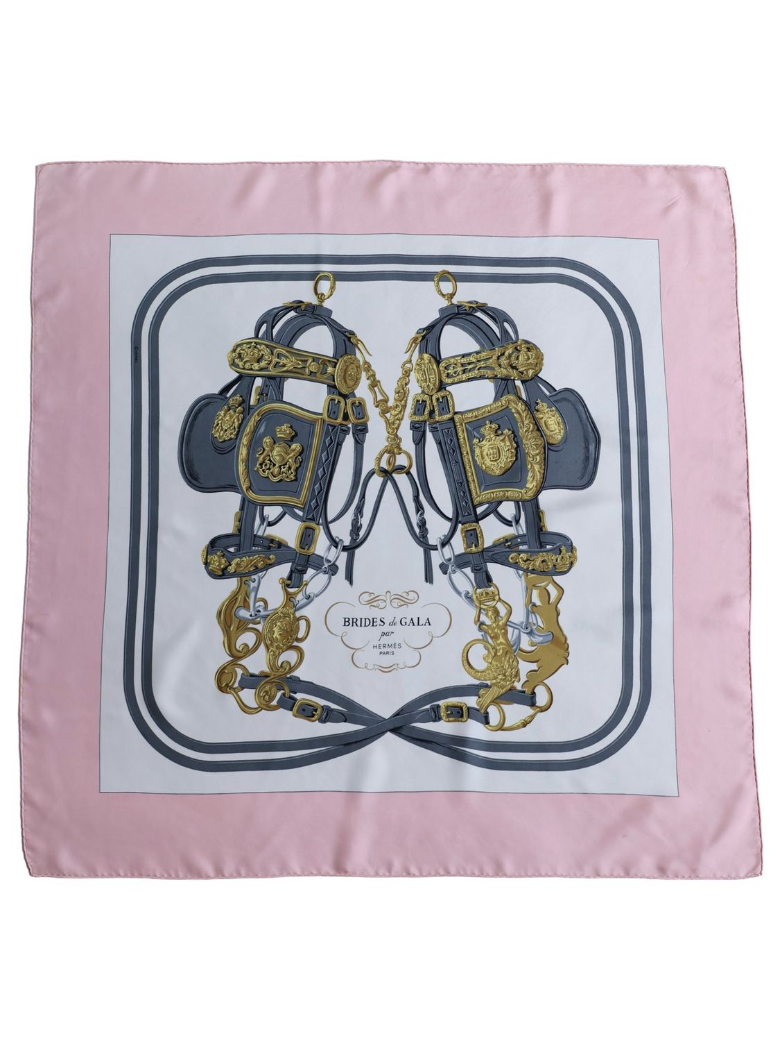 HERMÈS BRIDES DE GALA PINK SCARF HERMÈS BRIDES DE GALA PINK SCARF