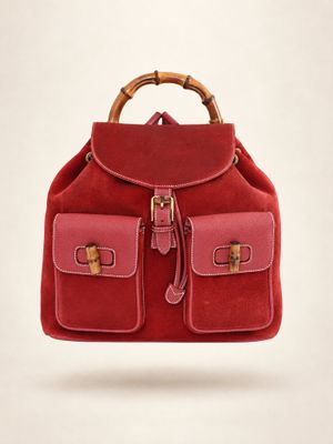 Gucci Suede Backpack