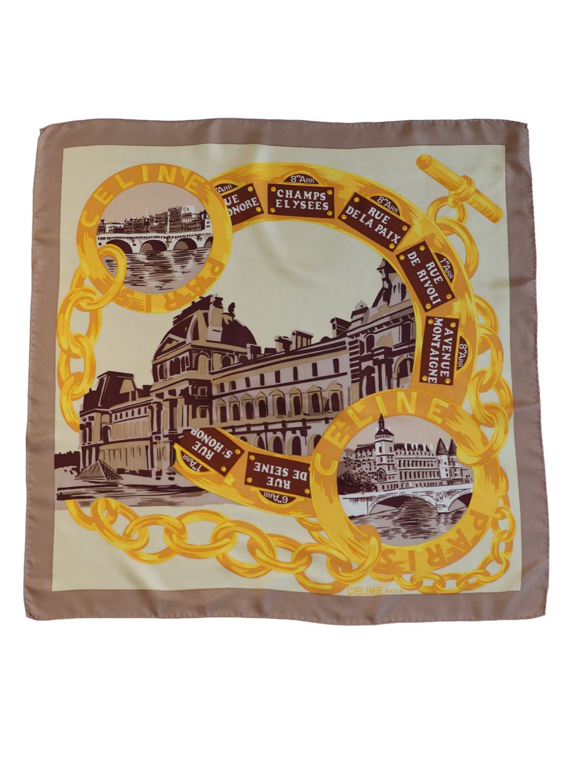 CELINE PARIS SILK SCARF