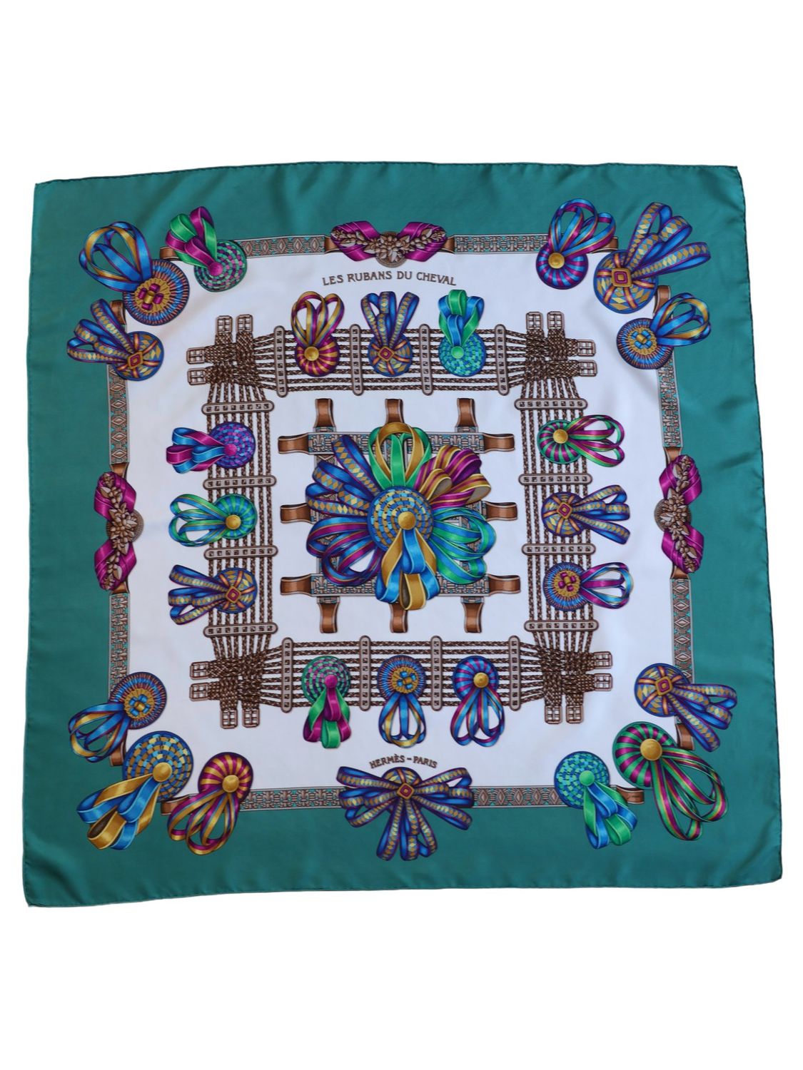 HERMÈS LES RUBANS DU CHEVAL SILK SCARF