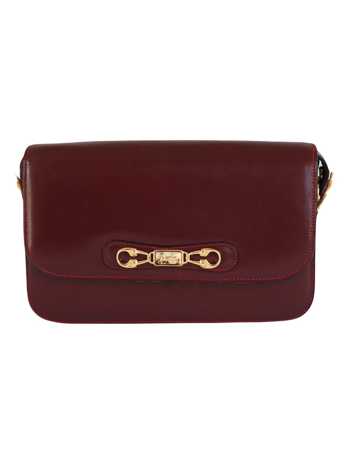 CELINE BURGUNDY SHOULDER BAG