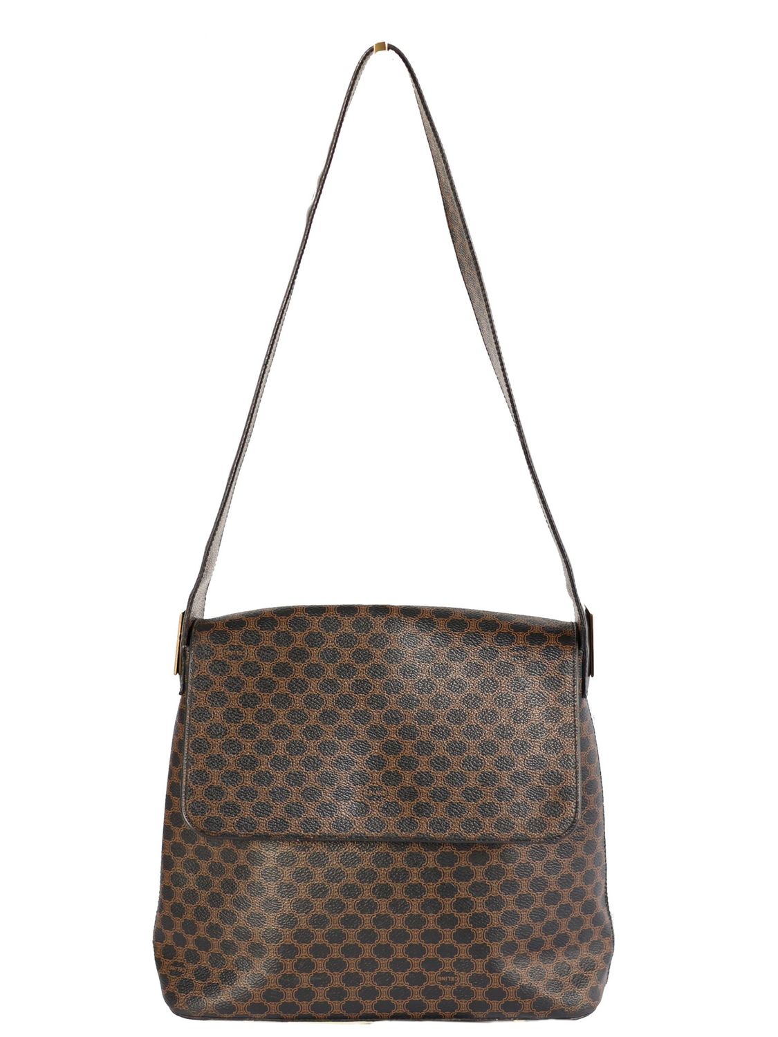 CELINE CANVAS SHOULDER BAG