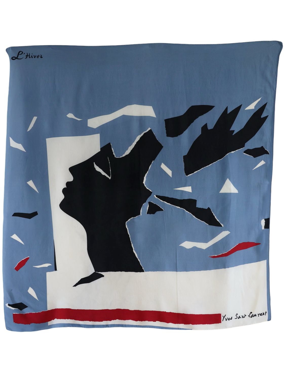 YSL L'HIVER SILK SCARF
