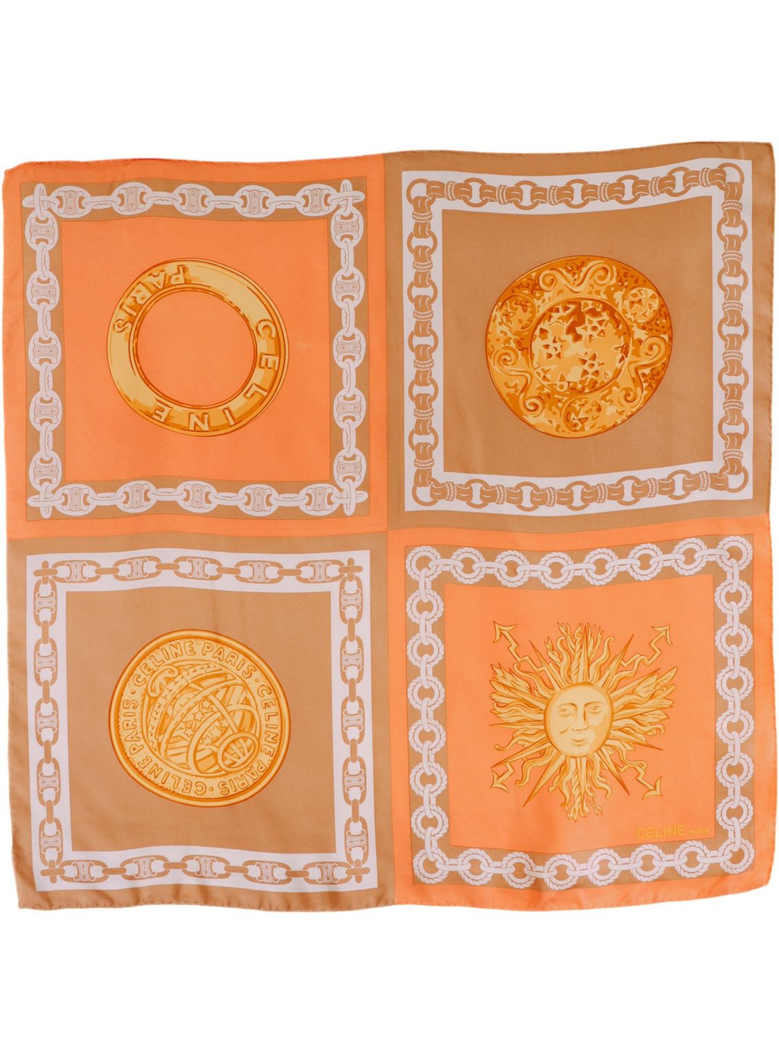 CELINE TRIOMPHE SILK SCARF