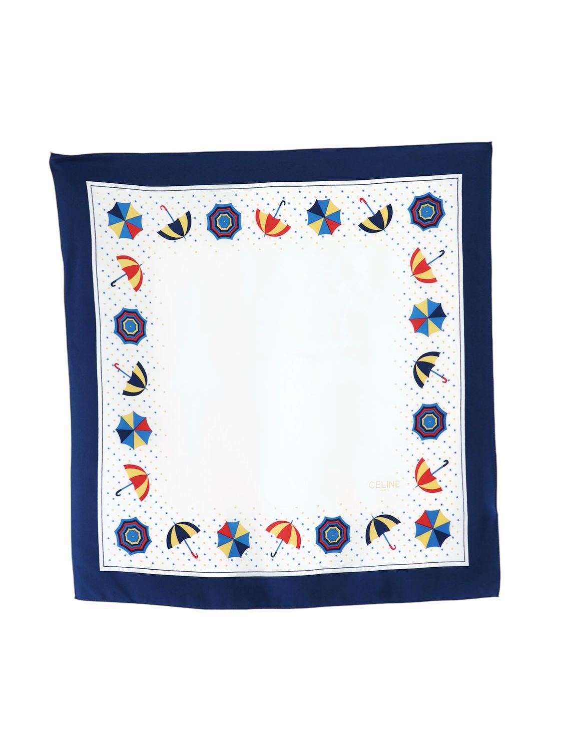 CELINE UMBRELLA SILK SCARF