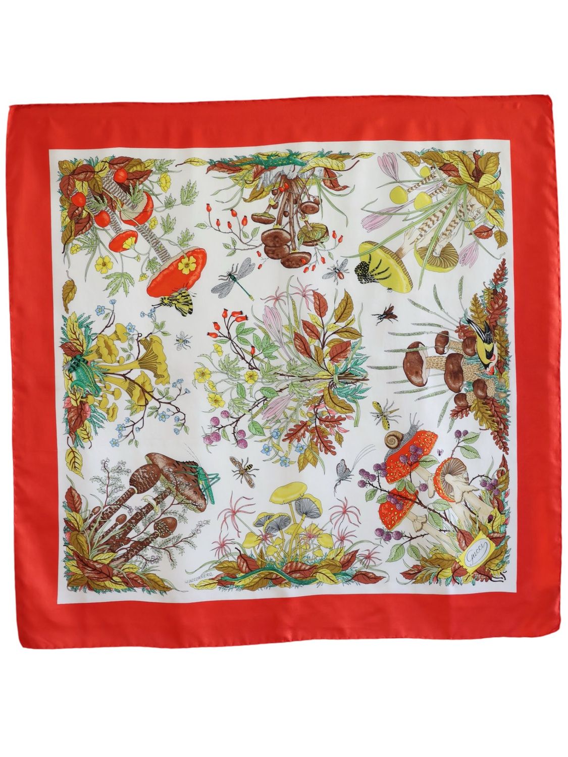 GUCCI FLORA AUTUMN SILK SCARF