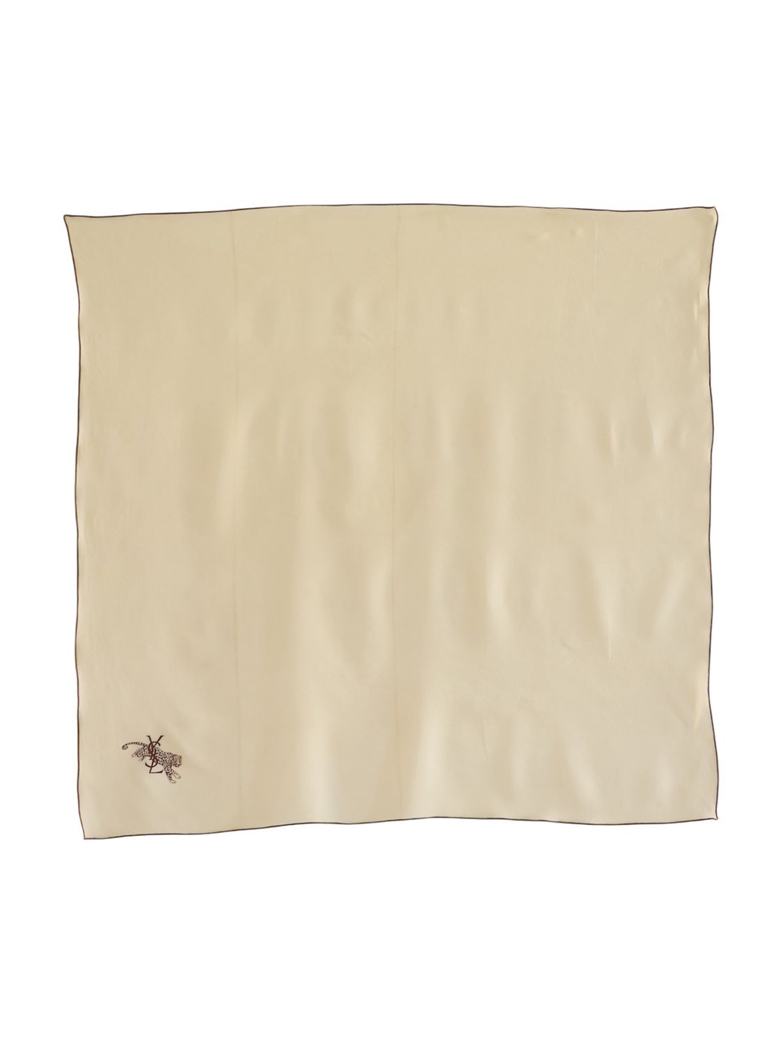 YSL Ivory Silk Scarf