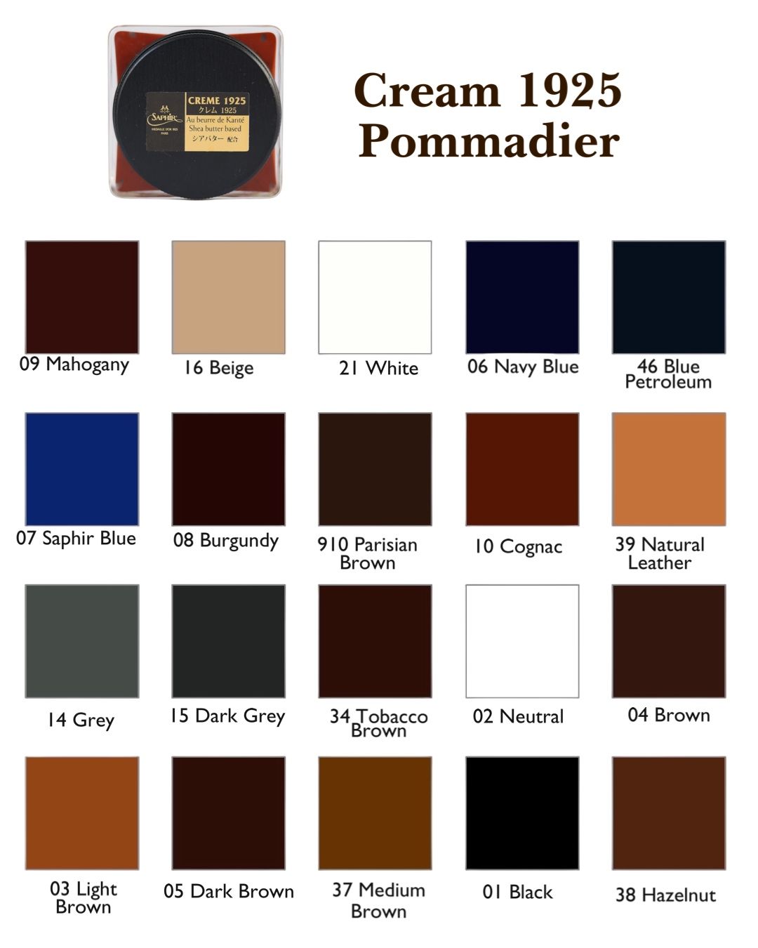 Cream 1925 Pommadier
