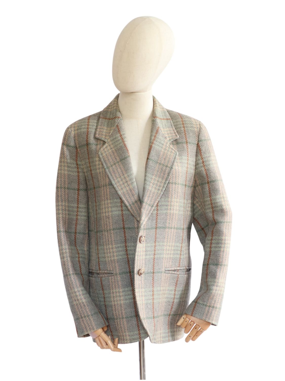 Vintage Checked Blazer