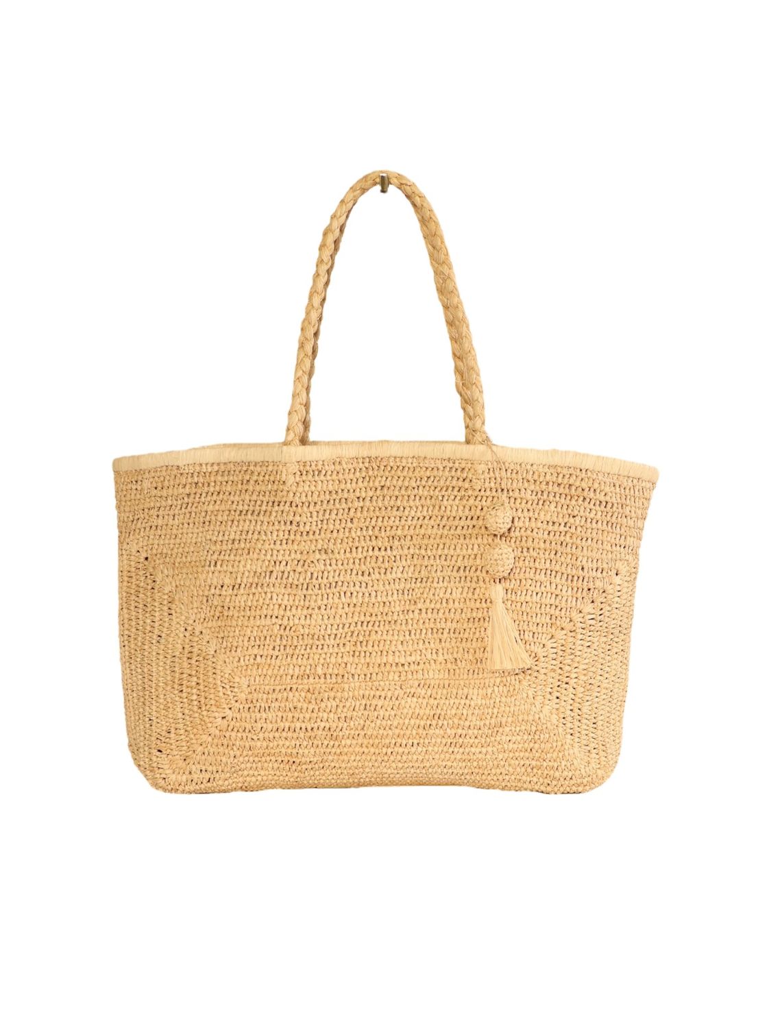 Cassis Raffia Basket Bag