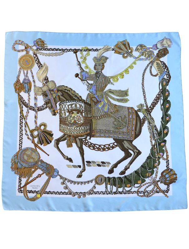 Hermès Le Timbalier Silk Scarf