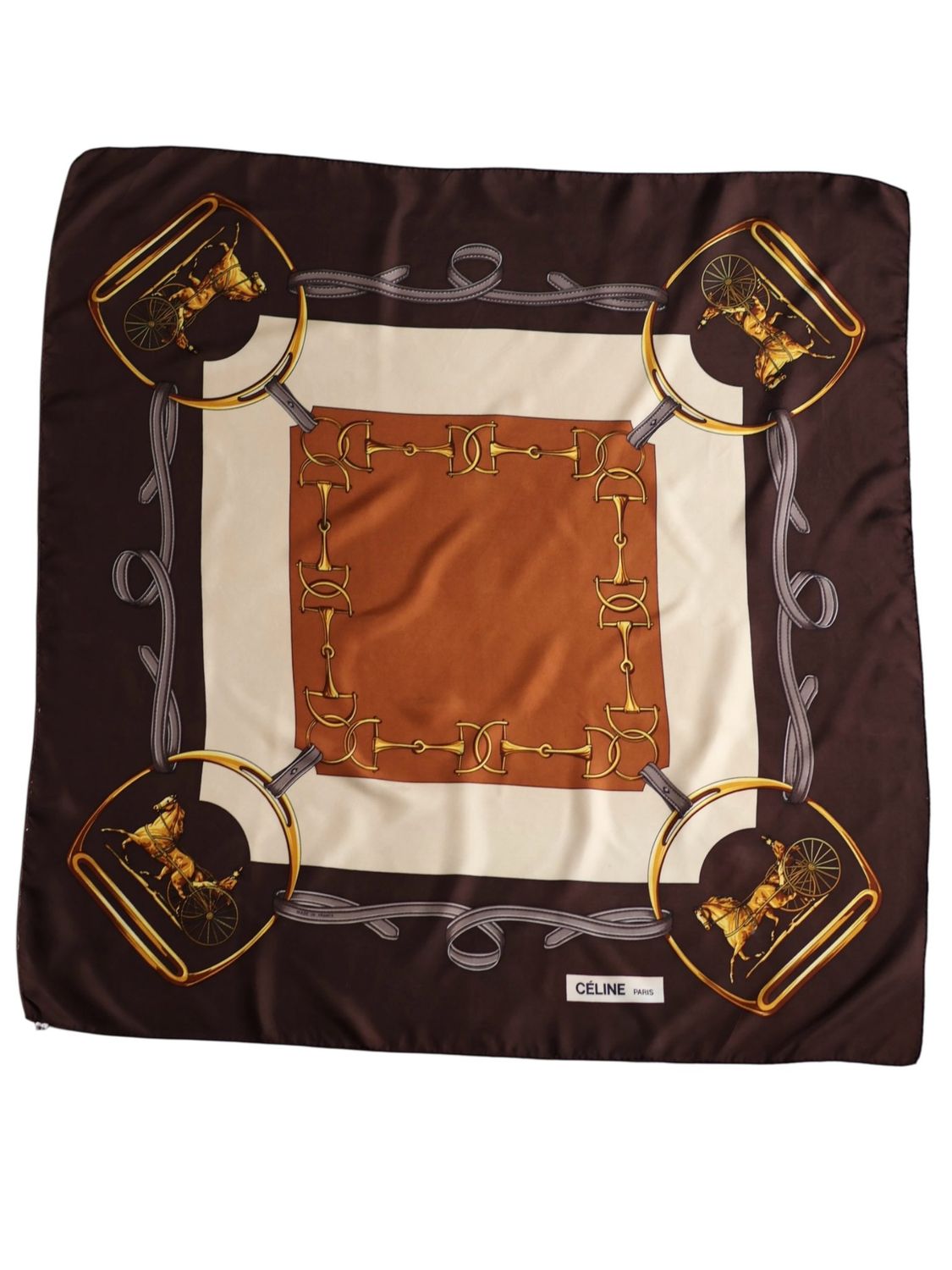 Celine Equestrian Silk Scarf Celine Equestrian Silk Scarf