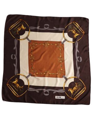 Celine Equestrian Silk Scarf