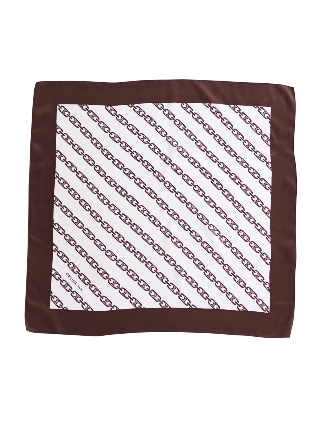 Celine Triomphe Chain Silk Scarf Celine Triomphe Chain Silk Scarf