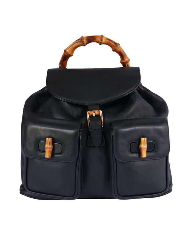 Gucci Bamboo Black Backpack