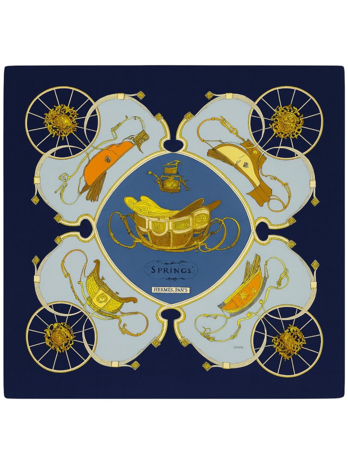Hermès Springs Silk Scarf