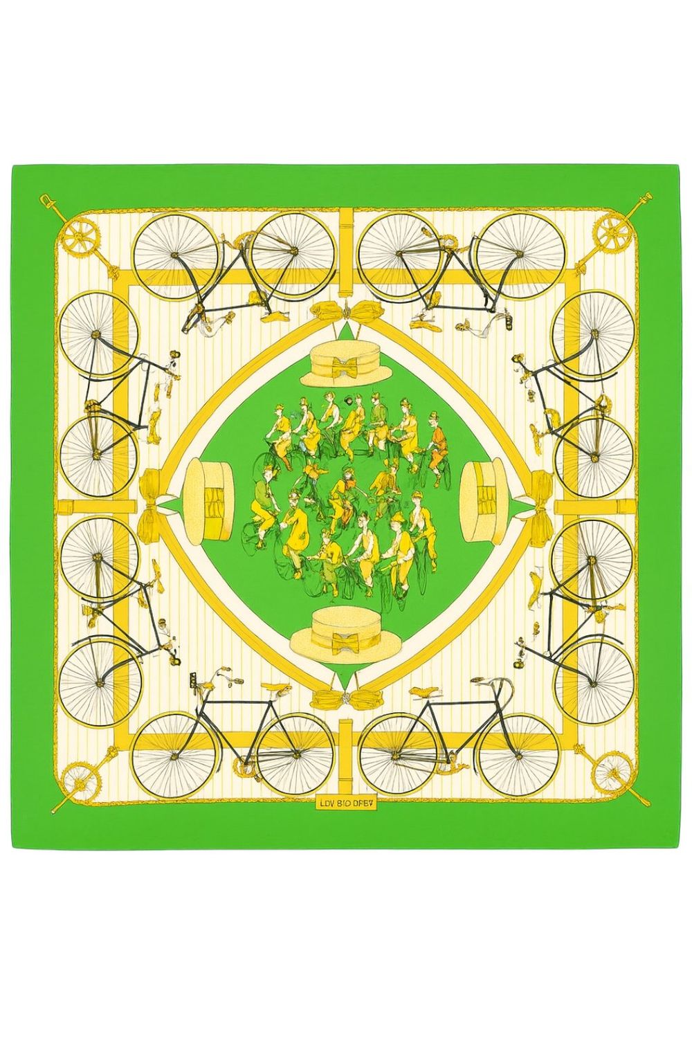 Hermès Les Bécanes Silk Scarf