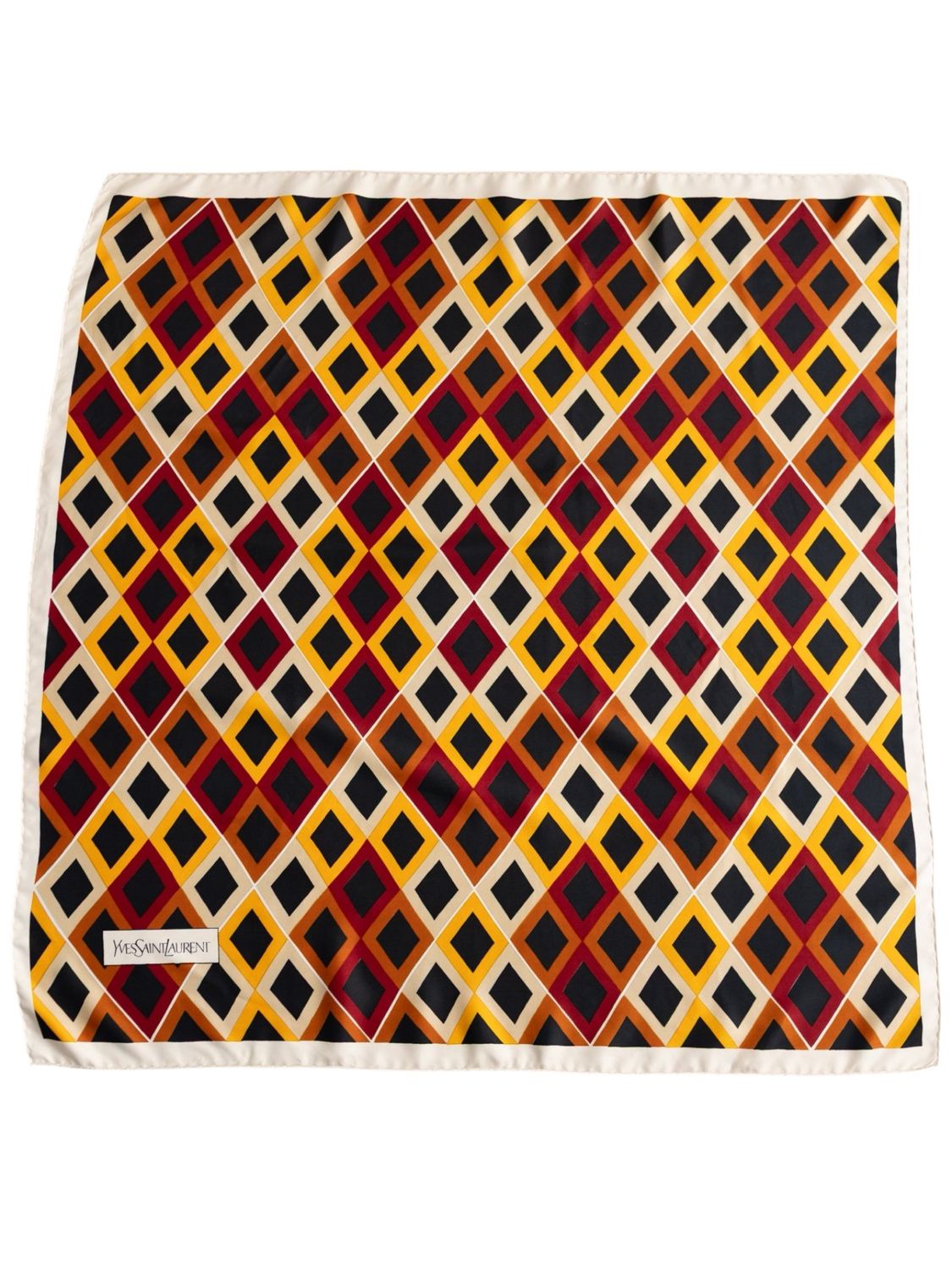 YSL Majorelle Grid Silk Scarf