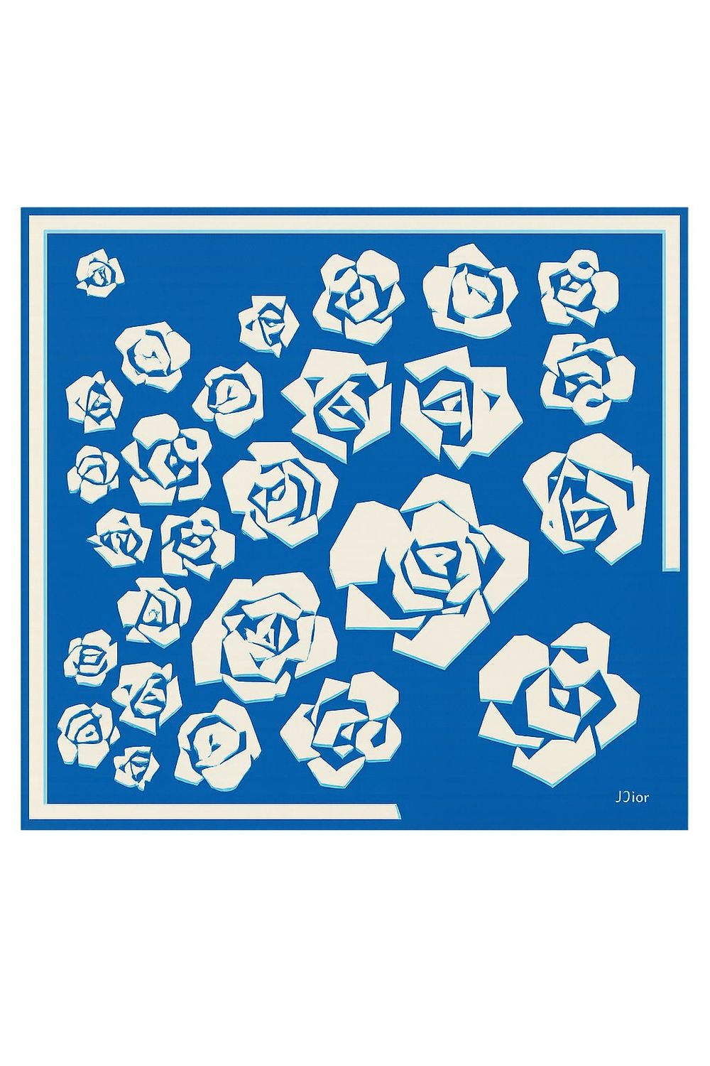 Christian Dior Rose Rhapsody Silk Scarf