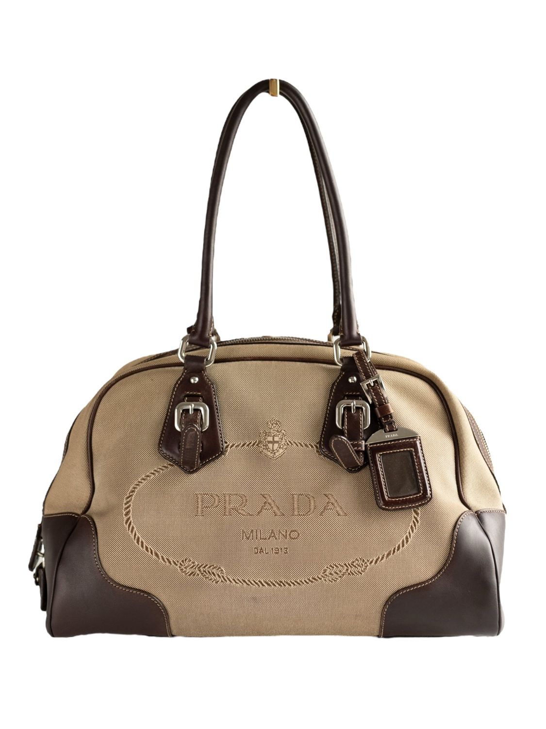 Prada Jacquard Bowling Bag