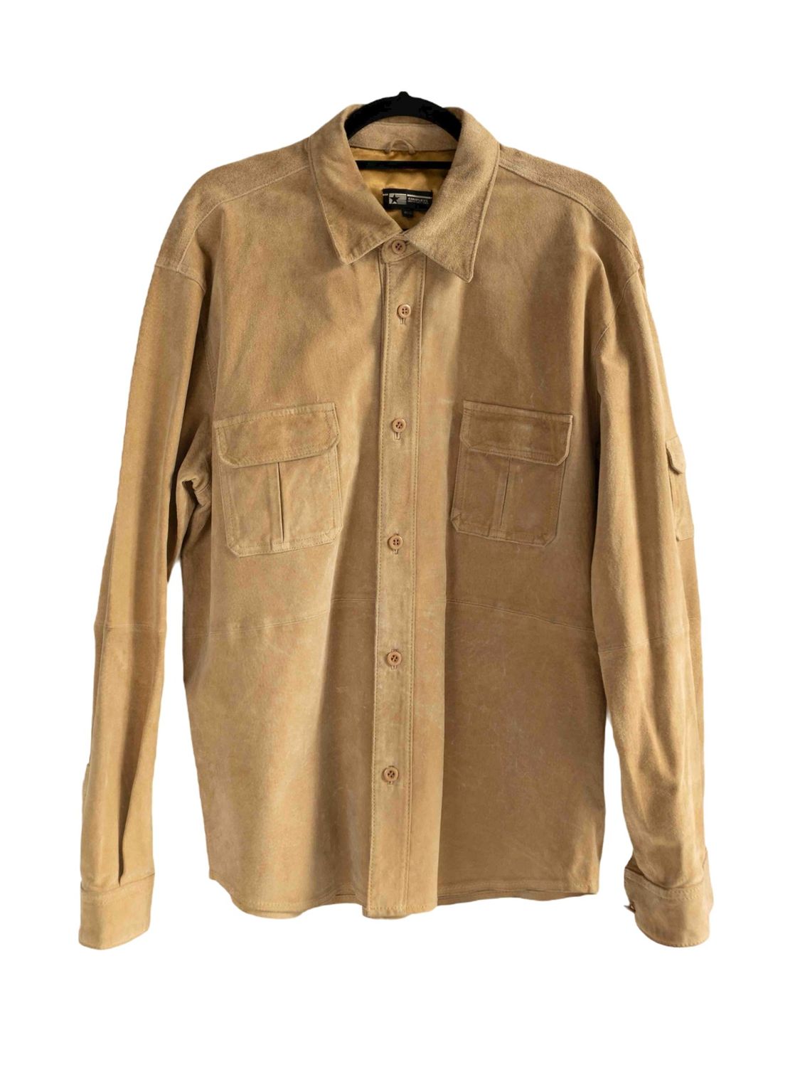 Beige Suede Overshirt