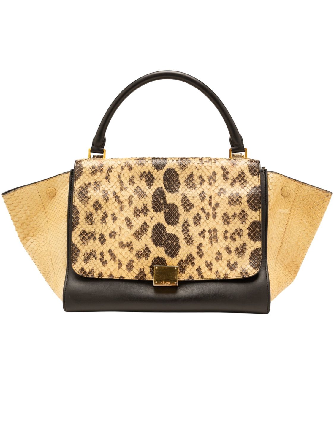 Céline Trapeze Python Bag