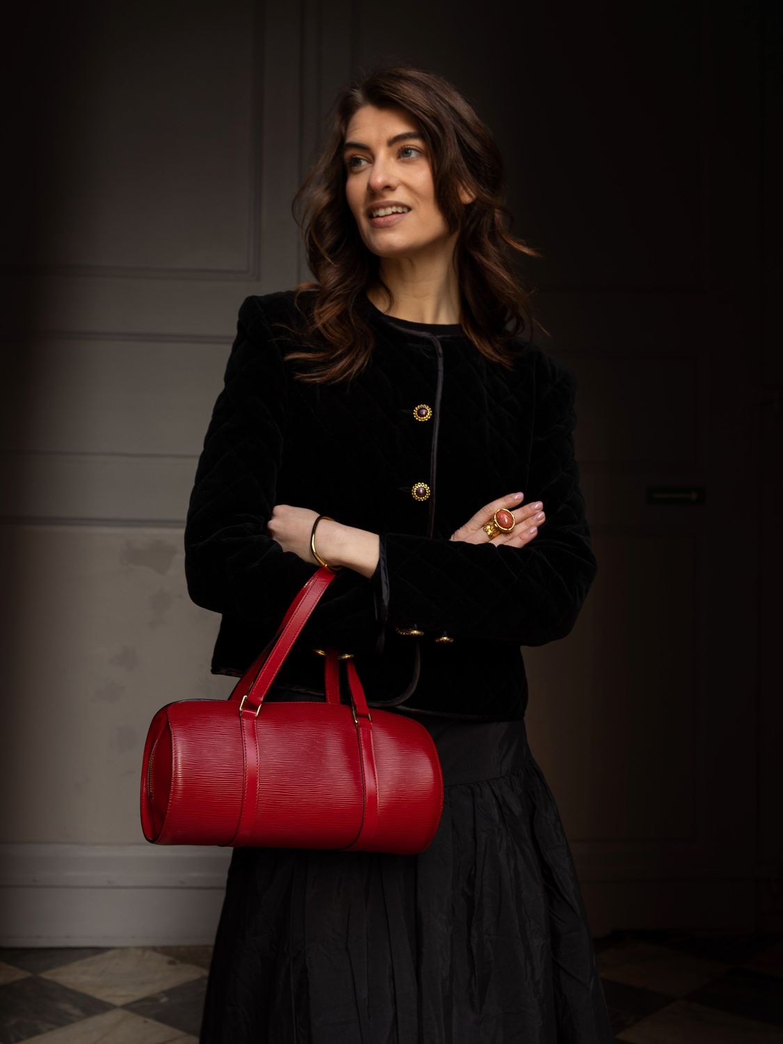 Louis Vuitton Epi Soufflot Bag