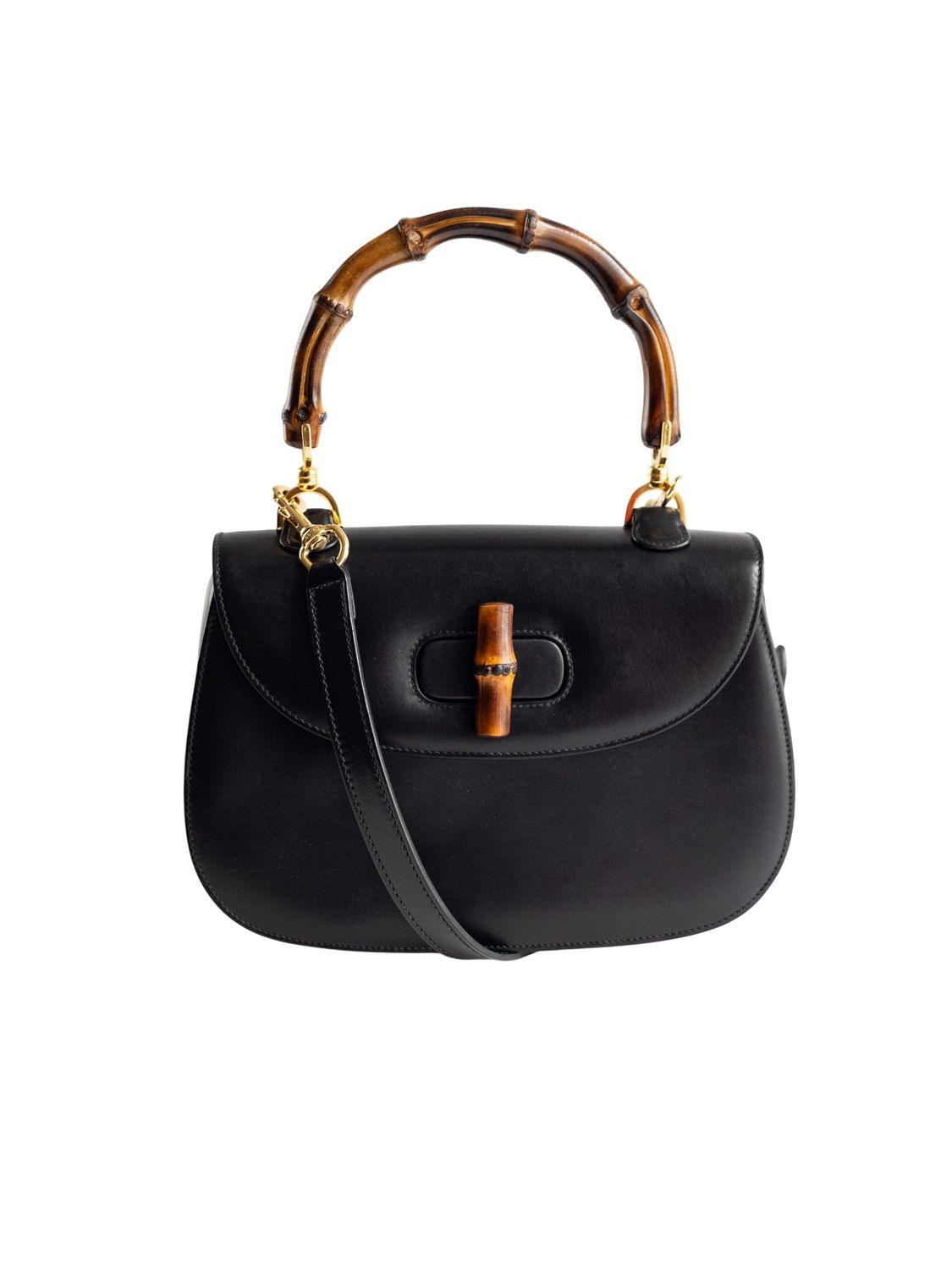Gucci 1970s Bamboo Strap Bag
