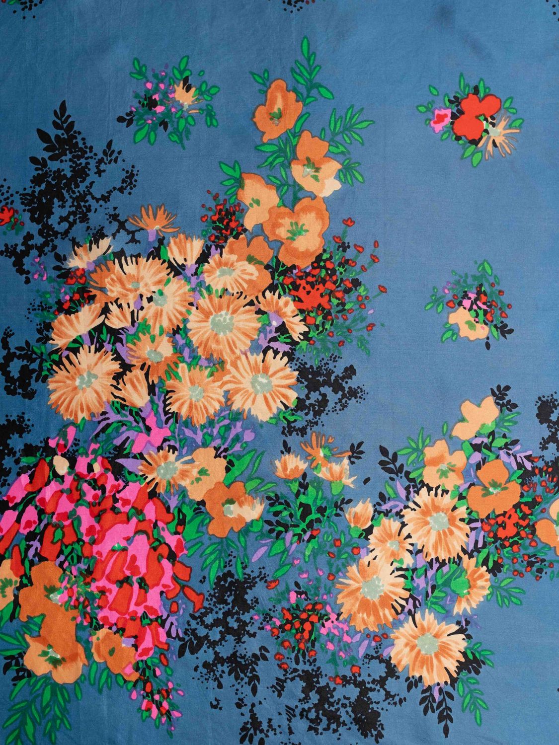 Christian Dior Floral Silk Scarf
