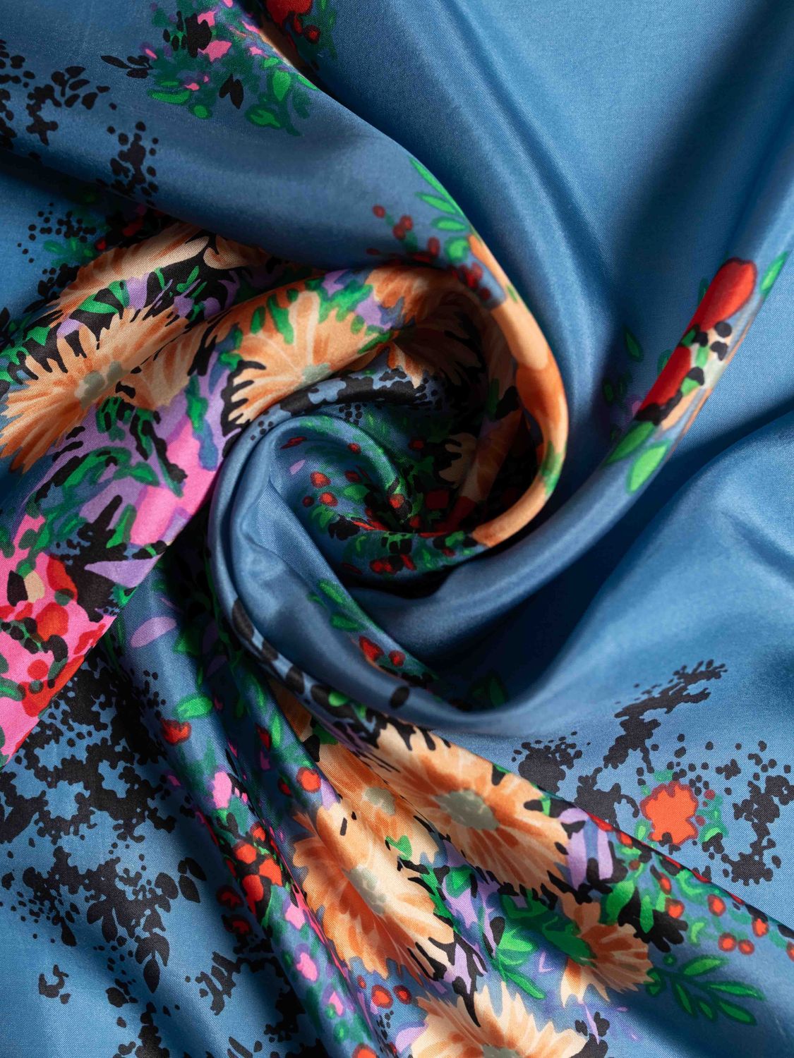 Christian Dior Floral Silk Scarf