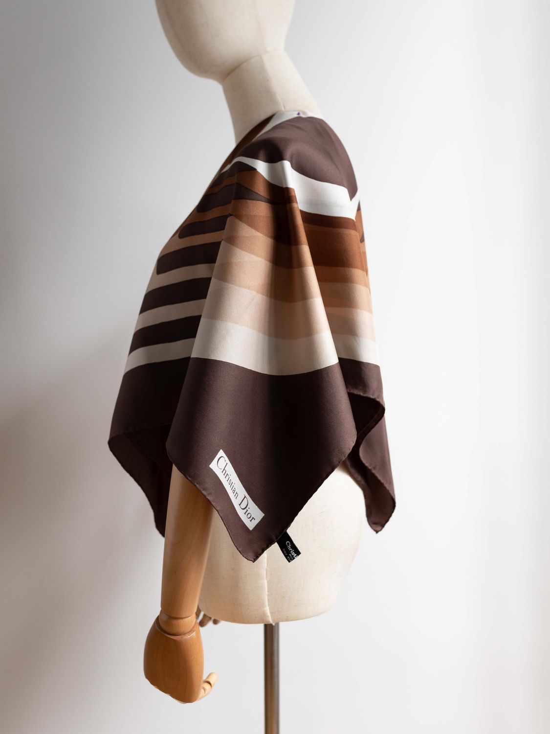 Christian Dior Abstract Letter Silk Scarf