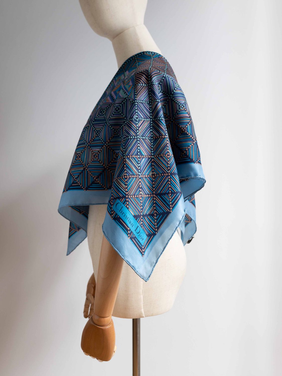 Christian Dior Geometric Silk Scarf
