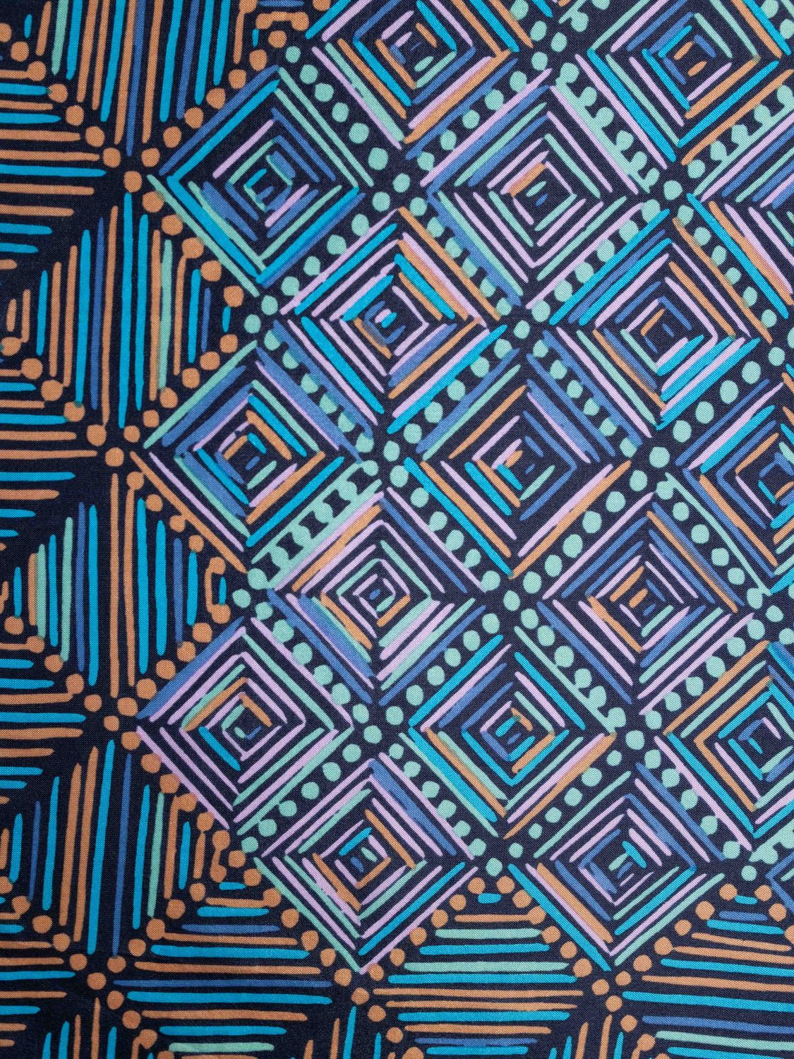 Christian Dior Geometric Silk Scarf