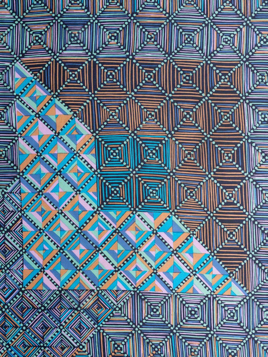 Christian Dior Geometric Silk Scarf