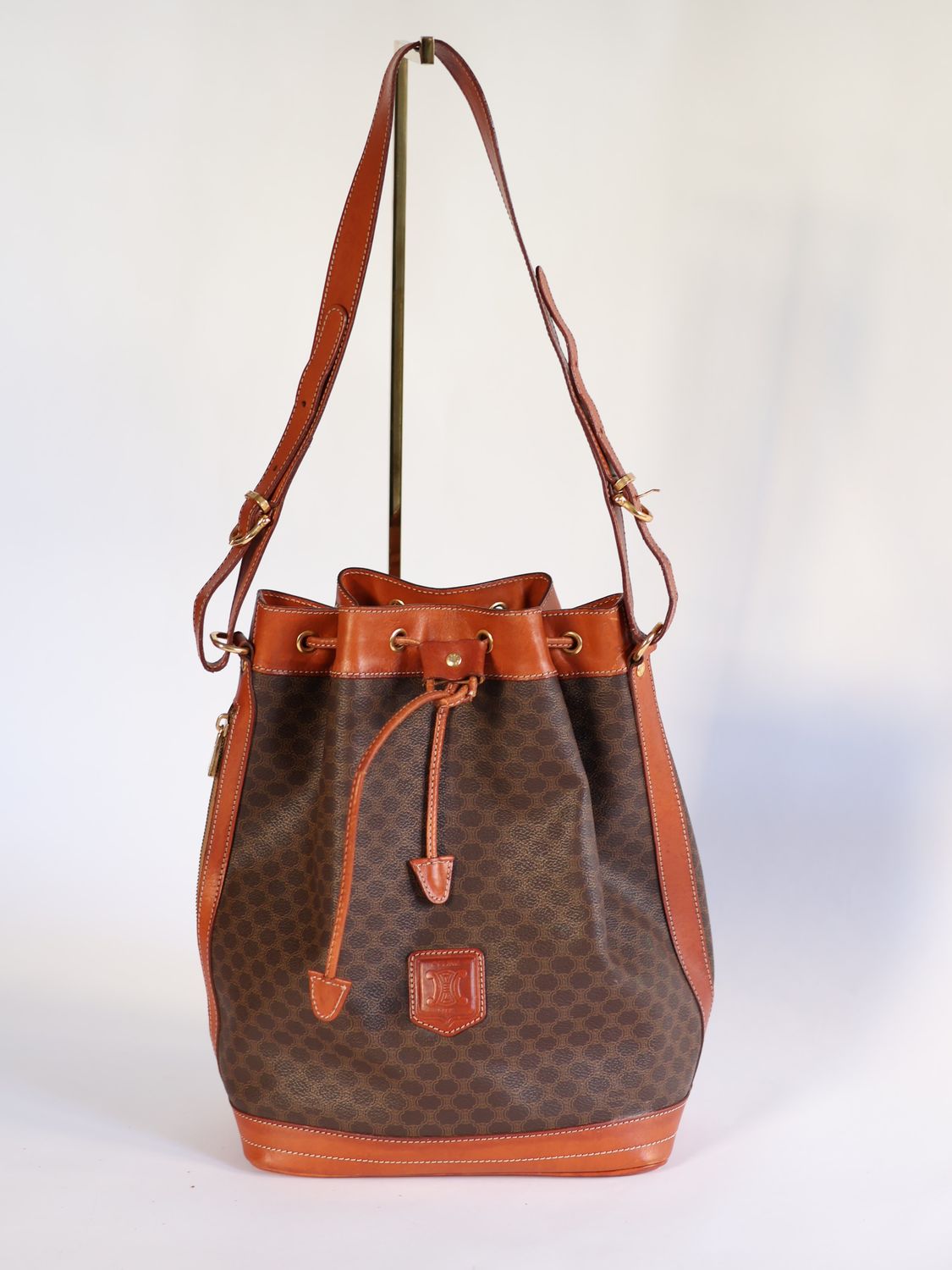 Celine Triomphe Canvas Bucket Bag