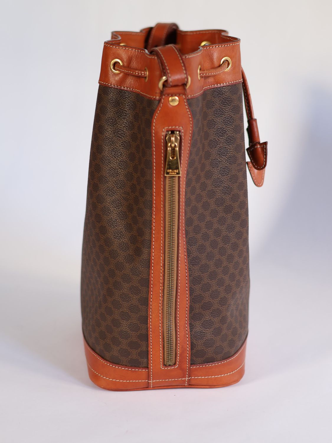 Celine Triomphe Canvas Bucket Bag