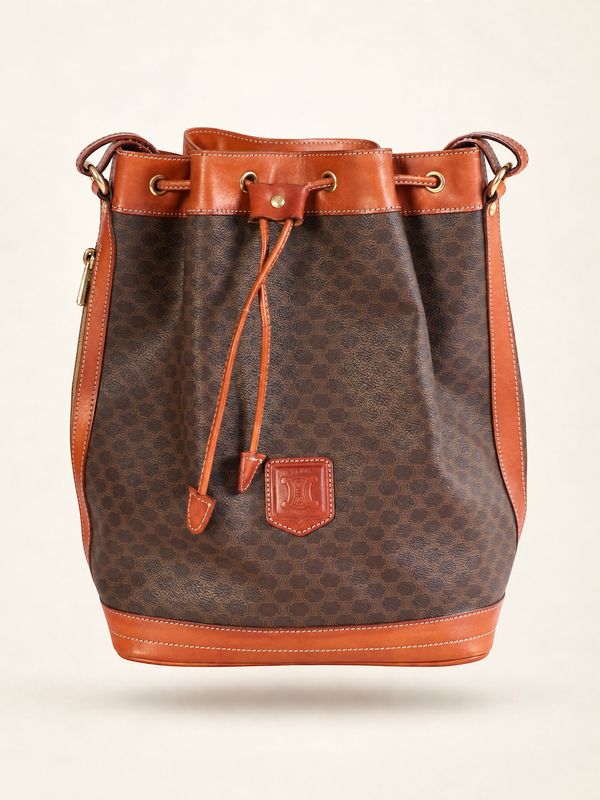 Celine Triomphe Canvas Bucket Bag