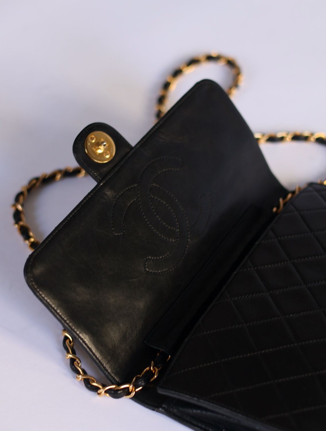 Chanel 24k Single Flap Bag