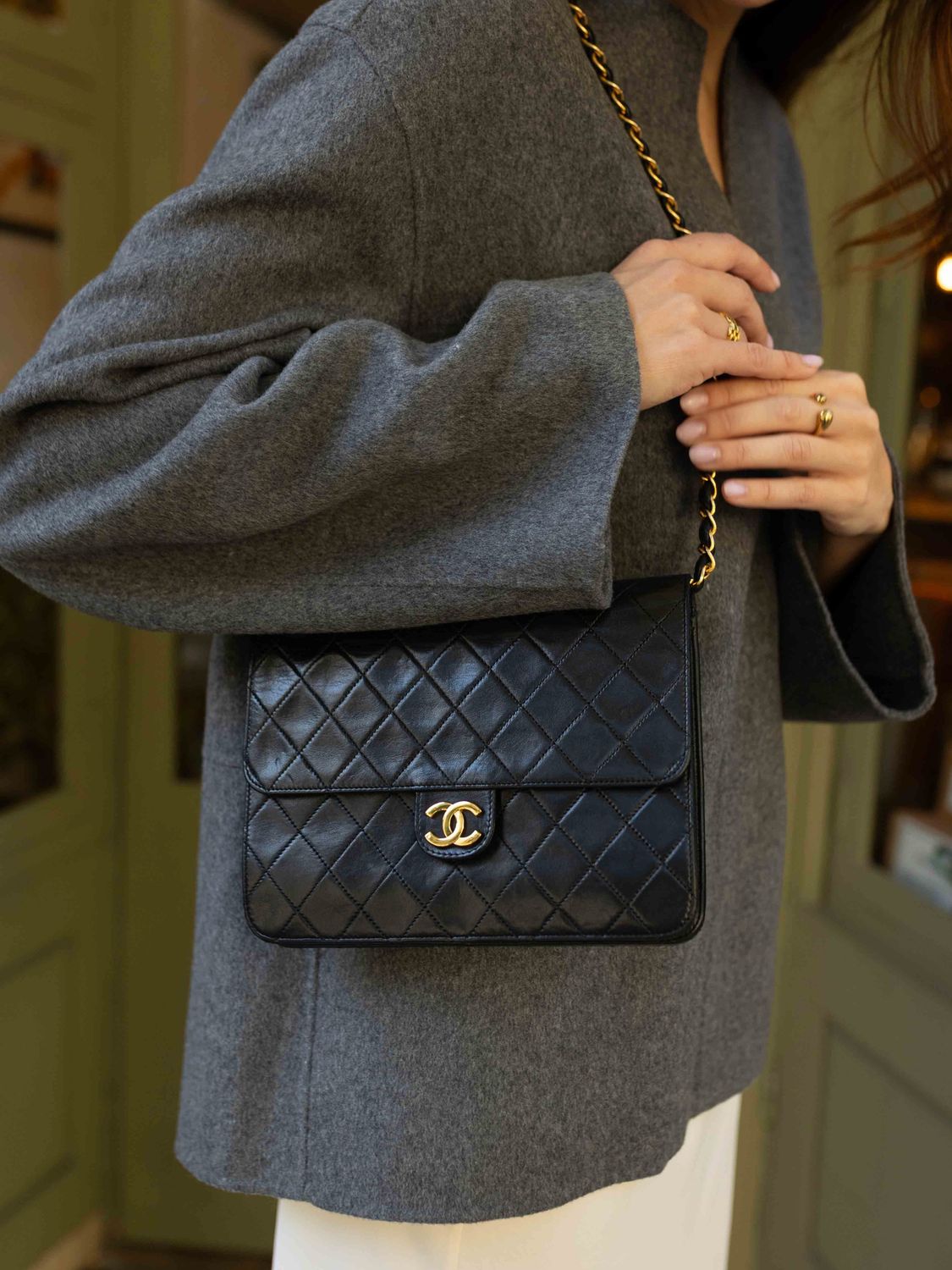 Chanel 24k Single Flap Bag