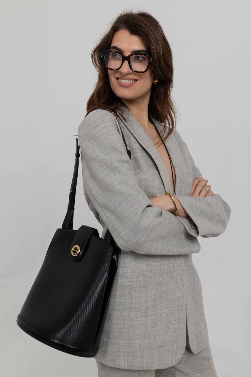 Louis Vuitton Cluny Black Bag