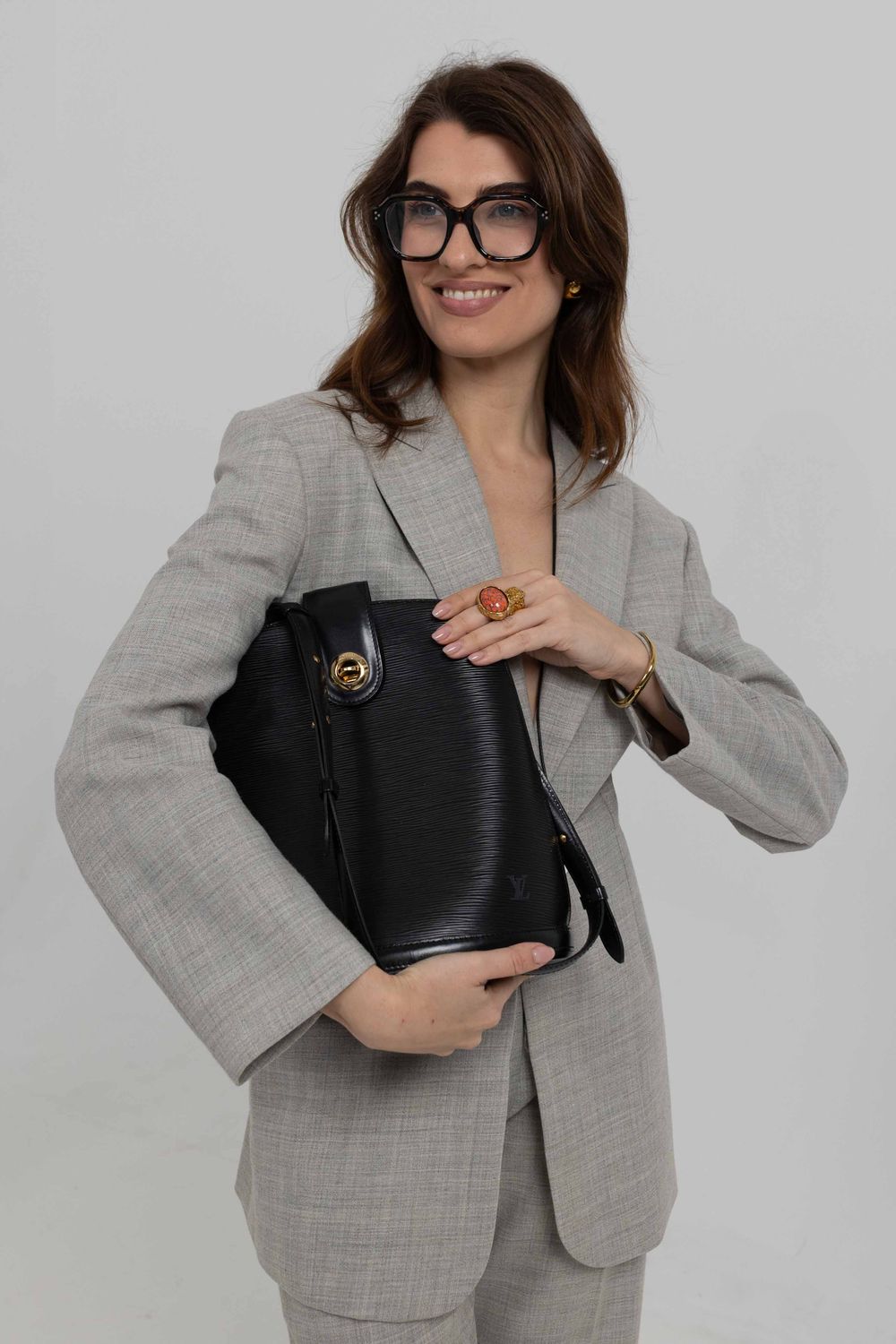 Louis Vuitton Cluny Black Bag