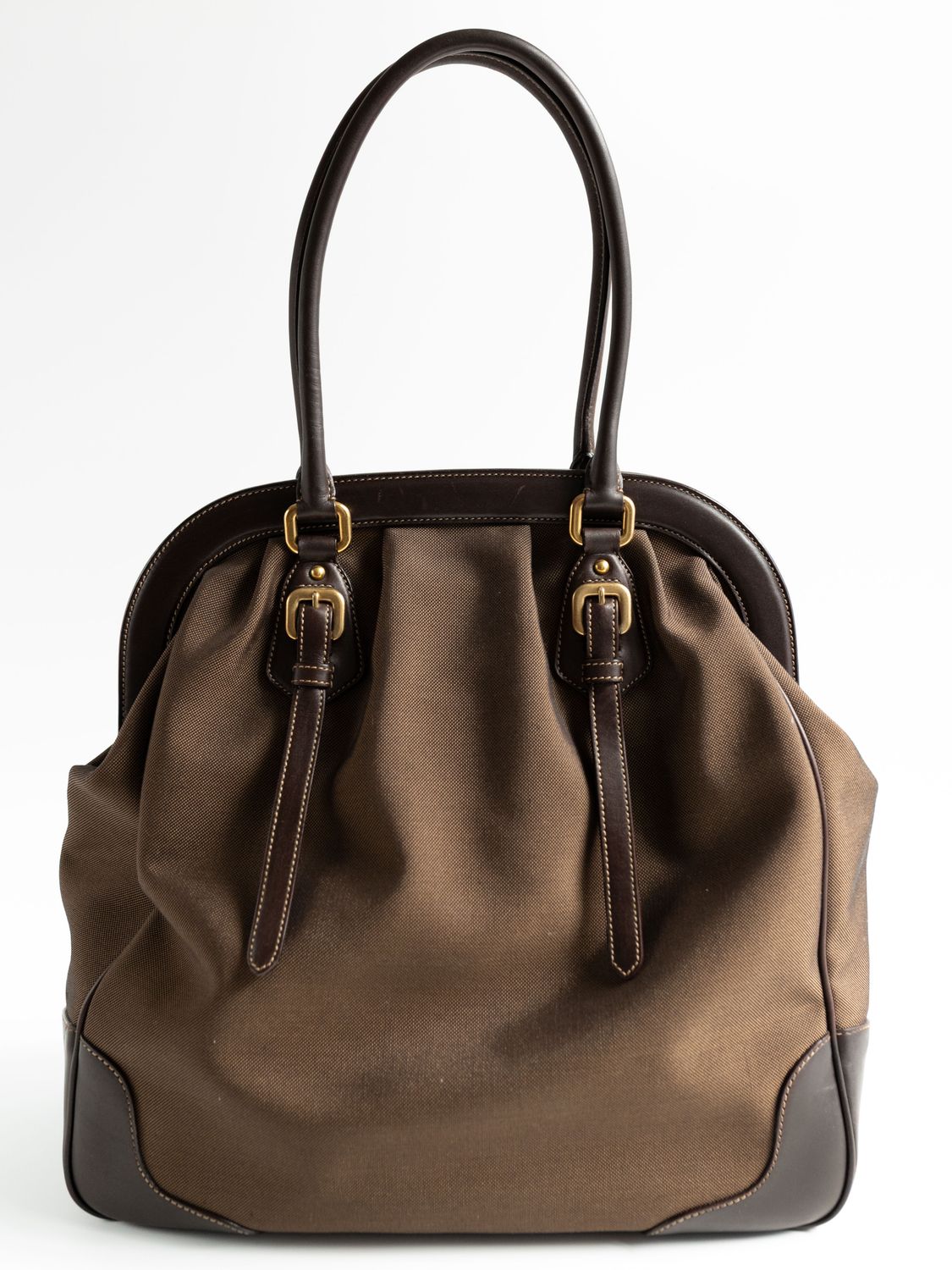 Prada Logo Jacquard Tote Bag