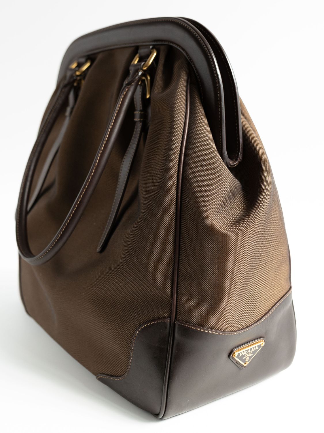 Prada Logo Jacquard Tote Bag