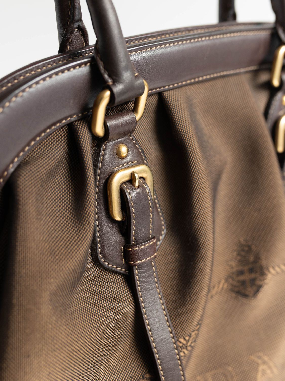 Prada Logo Jacquard Tote Bag