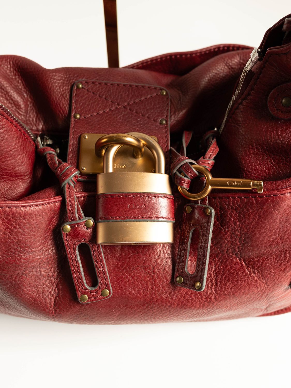 Chloé Paddington Burgundy Bag