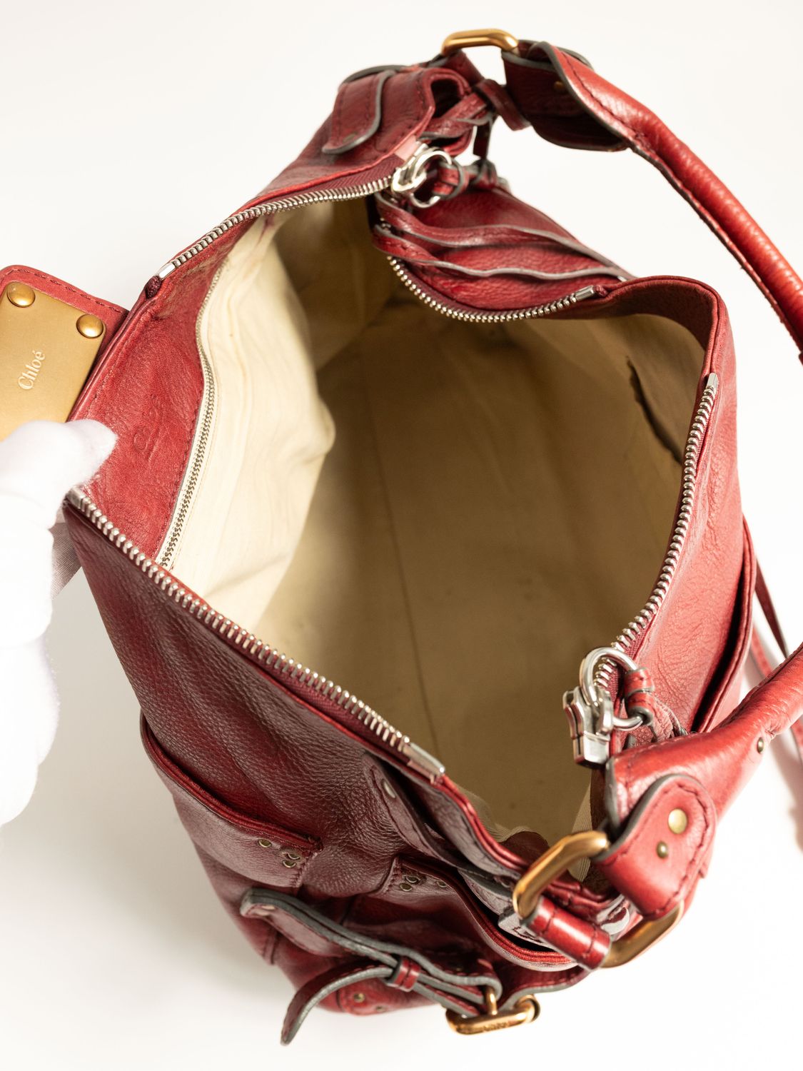 Chloé Paddington Burgundy Bag