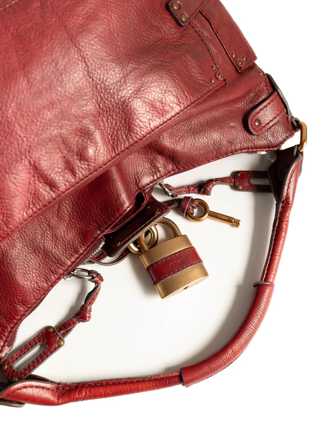 Chloé Paddington Burgundy Bag
