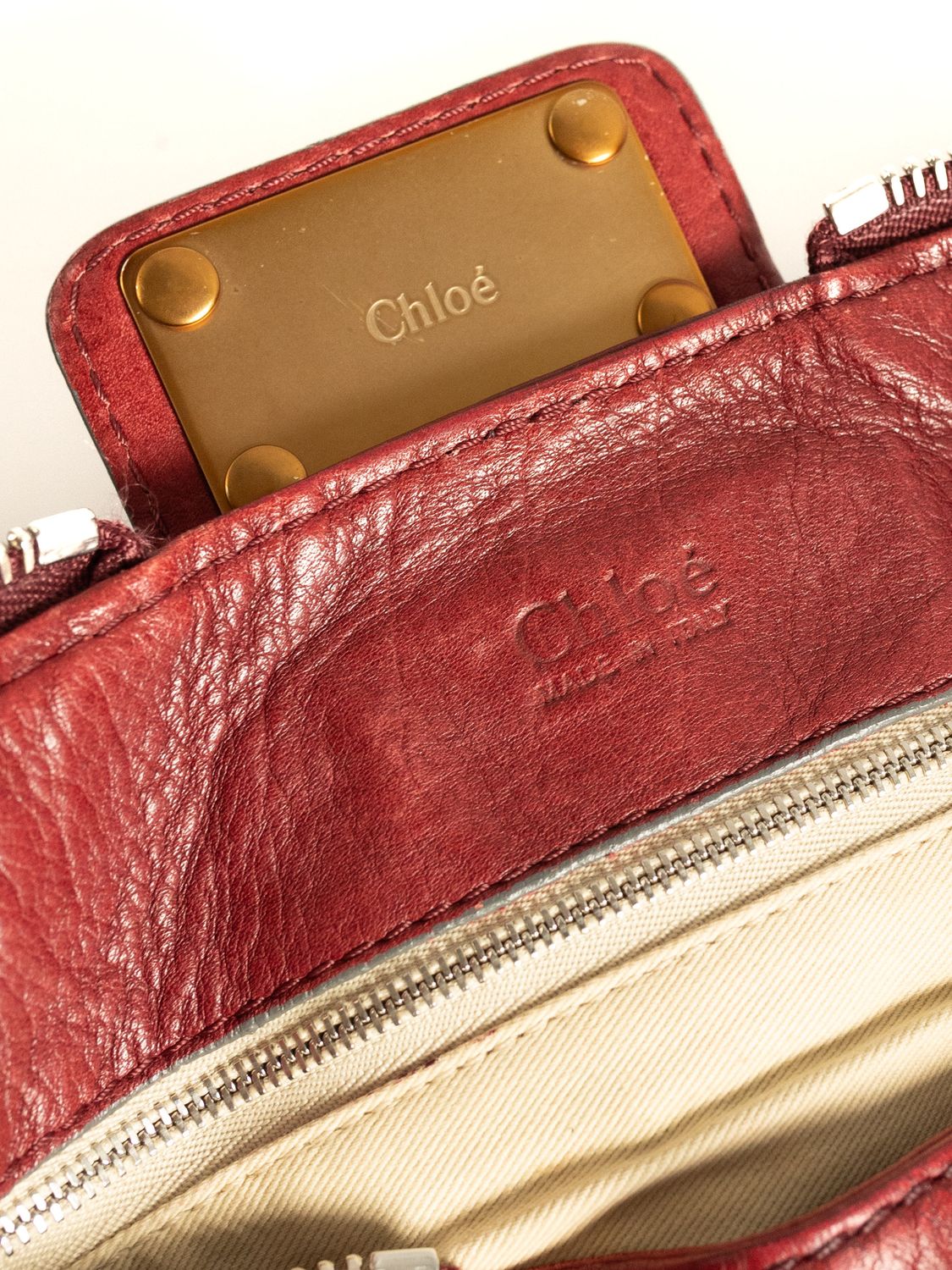 Chloé Paddington Burgundy Bag