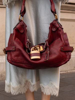 Chloé Paddington Burgundy Bag