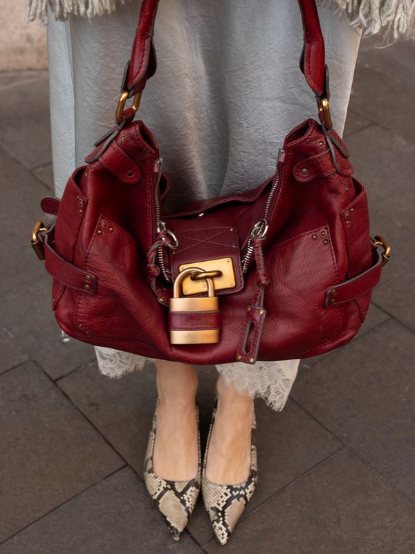 Chloé Paddington Burgundy Bag